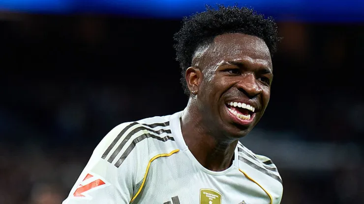 Vini Jr. em ação pelo Real Madrid.