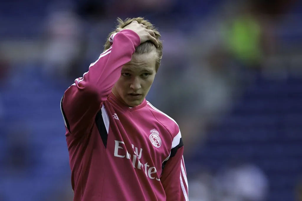 Odegaard nos tempos de Real Madrid. Foto: Gonzalo Arroyo Moreno/Getty Images