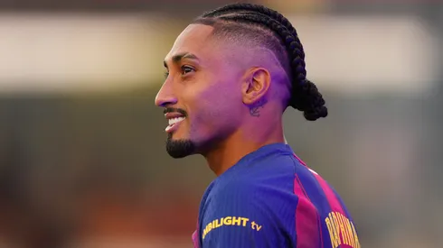 Raphinha pelo Barcelona (Foto: Alex Caparros/Getty Images)