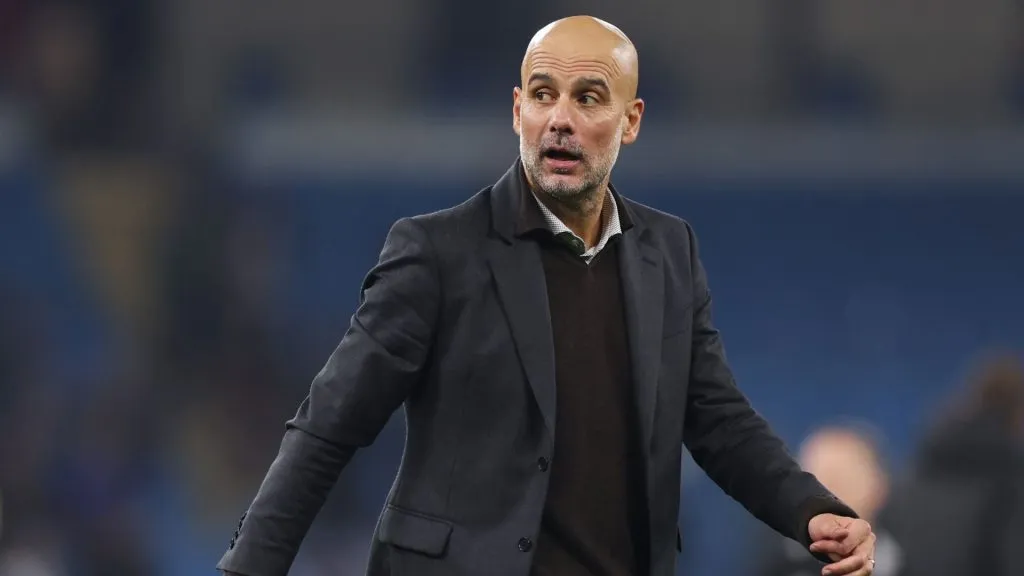 Guardiola, técnico do Manchester City. Foto: Carl Recine/Getty Images