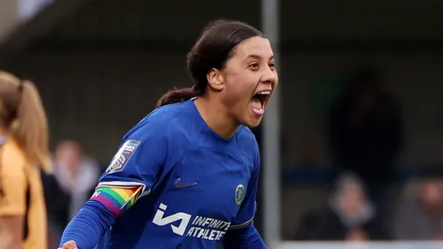 Samantha Kerr, do Chelsea (Photo by Tom Dulat/Getty Images)