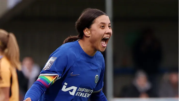 Samantha Kerr, do Chelsea (Photo by Tom Dulat/Getty Images)