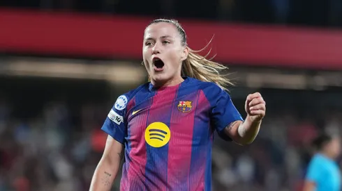 Cláudia Pina, do Barcelona (Photo by Alex Caparros/Getty Images)