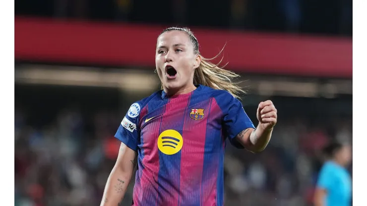 Cláudia Pina, do Barcelona (Photo by Alex Caparros/Getty Images)