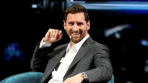 Messi participa de evento fora do futebol (Foto: Alexander Tamargo/Getty Images for America Business Forum)