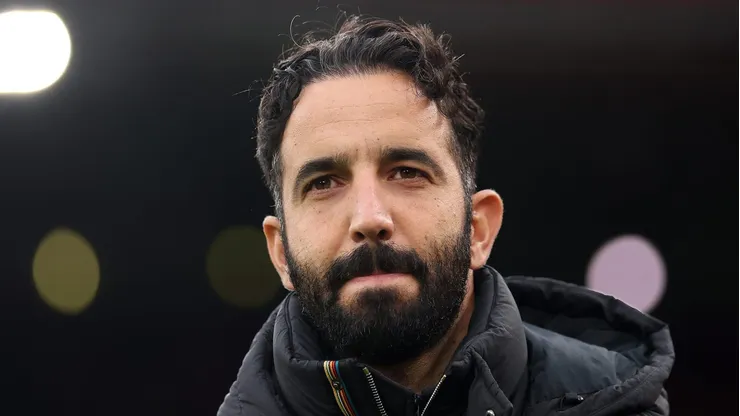 Amorim, do Manchester United, brinca sobre fanático que não corta o cabelo. (Photo by Carl Recine/Getty Images)