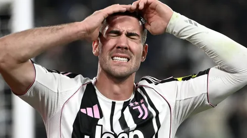 Juventus quer renovar o contrato de Dusan Vlahovic. (Photo by Stefano Guidi/Getty Images)