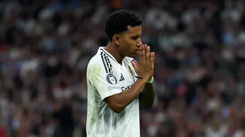 Rodrygo em jogo do Real Madrid. (Foto: Angel Martinez/Getty Images)