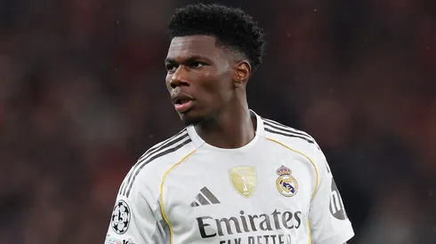 Aurélien Tchouaméni pelo Real Madrid. (Foto: Michael Regan/Getty Images)