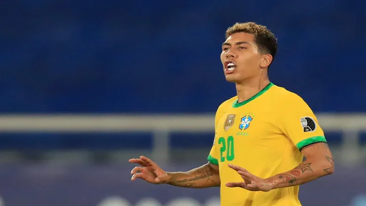Roberto Firmino em partida da Seleção Brasileira em 2021 - Buda Mendes/Getty Images