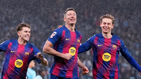 Barcelona vence Celta de Vigo em LaLiga com hat-trick de Lewandowski. (Photo by Jose Manuel Alvarez Rey/Getty Images)
