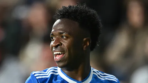 Vinicius Junior pelo Real Madrid. (Foto: Denis Doyle/Getty Images)