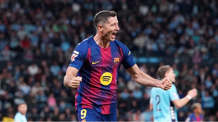 Lewandowski pode ser a nova estrela do Inter Miami na MLS. Foto: Jose Manuel Alvarez Rey/Getty Images