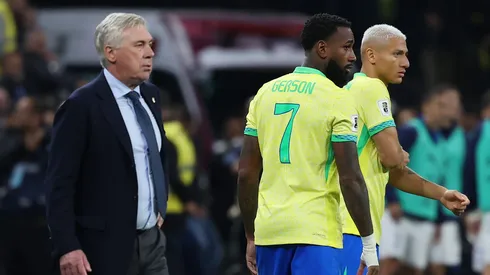 Gerson em jogo do Brasil sob o comando de Ancelotti. Foto: Wagner Meier/Getty Images