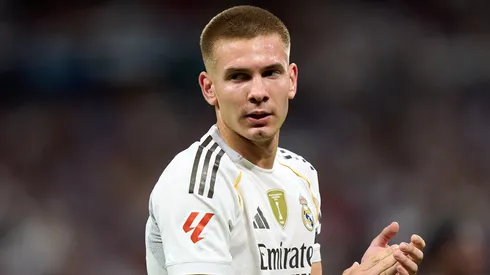 Franco Mastantuono pelo Real Madrid. (Foto: Angel Martinez/Getty Images)