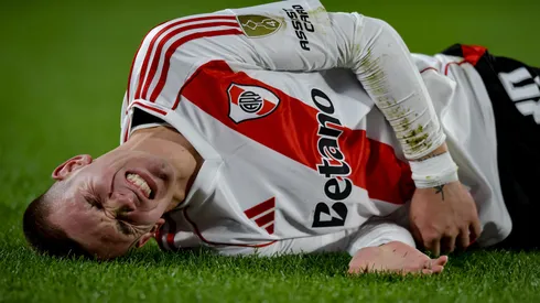 Franco Mastantuono, do River Plate, na partida contra o Universitario pela Libertadores 2025 - Marcelo Endelli/Getty Images