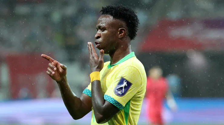 Vinicius Junior pela Seleção Brasileira. (Foto: Chung Sung-Jun/Getty Images)