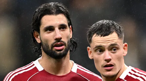 Dominik Szoboszlai é alvo de Real e City. (Photo by Christian Kaspar-Bartke/Getty Images)