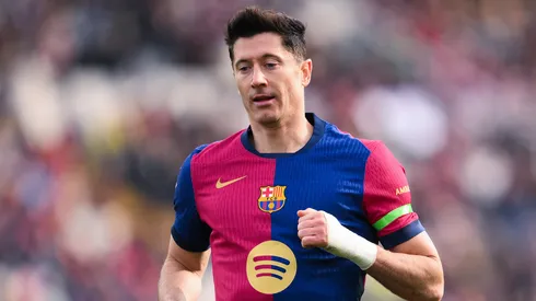 Robert Lewandowski pelo Barcelona. (Foto: David Ramos/Getty Images)