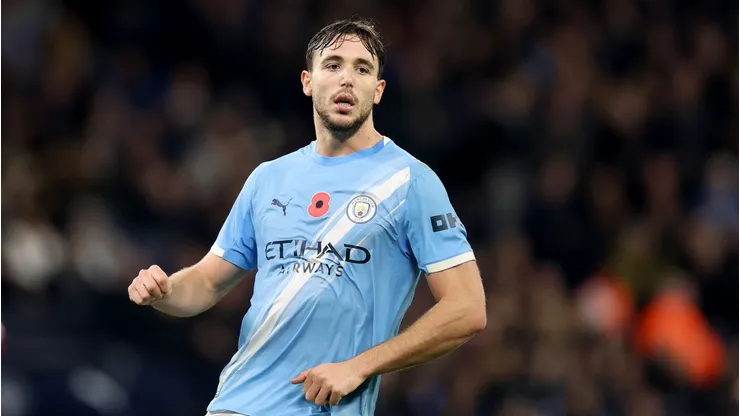 Nico González se destaca no Manchester City. Foto: Carl Recine/Getty Images