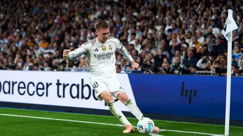 Mastantuono tem oportunidade direta para disputar mais minutos. Foto: Angel Martinez/Getty Images