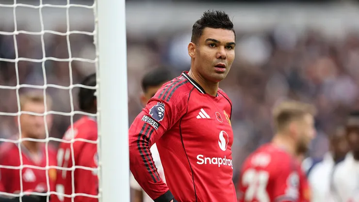 Casemiro em ação pelo Manchester United.