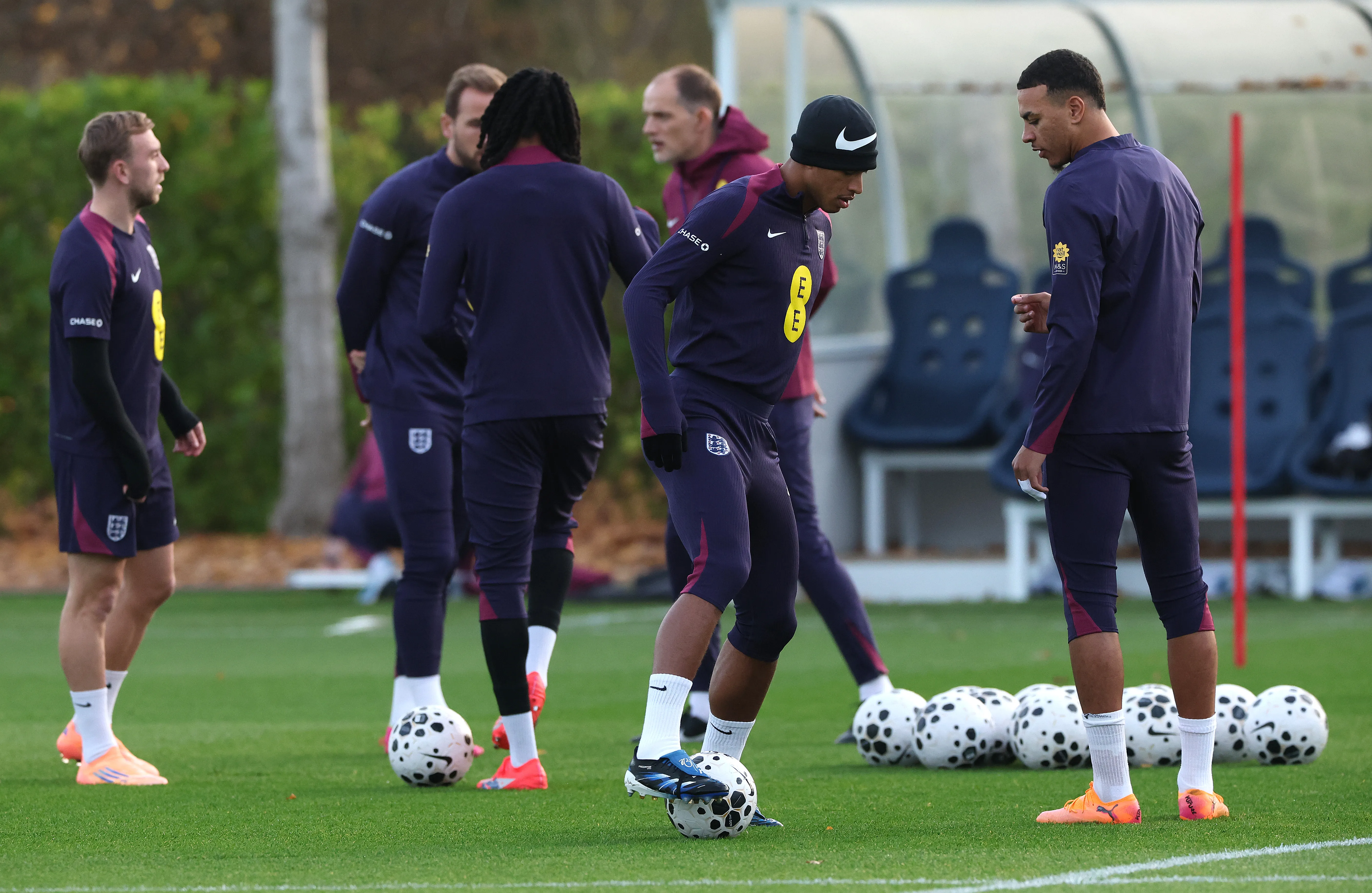 Treino da Seleção Inglesa antes do jogo de amanhã. (Foto: David Rogers/Getty Images)