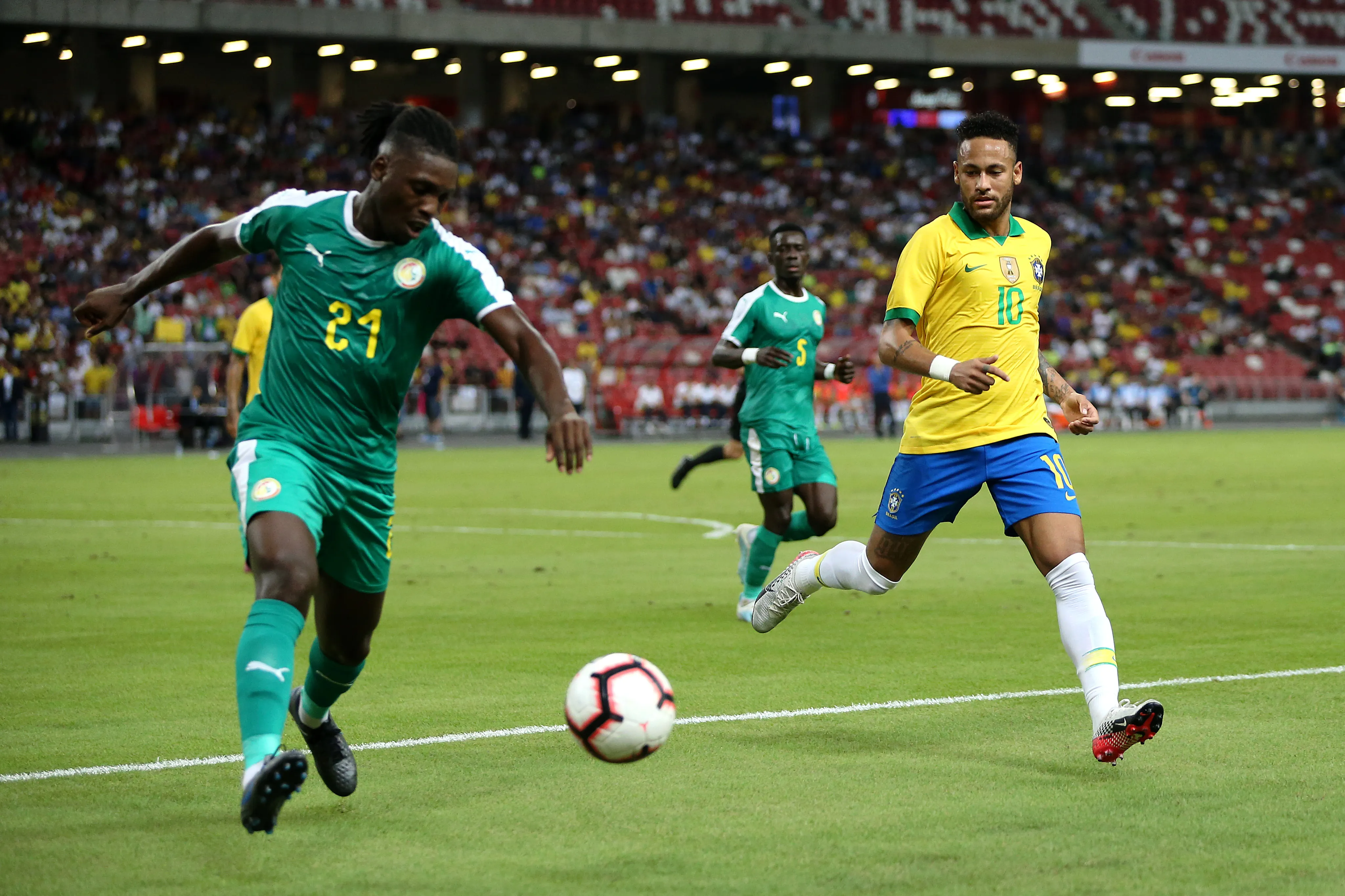 Brasil também enfrentou e empatou com Senegal em 2019. (Foto: Lionel Ng/Getty Images)