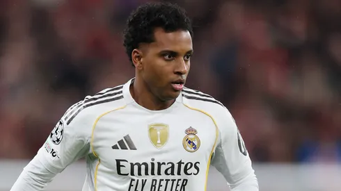 Rodrygo em ação com o Real Madrid (Foto: Michael Regan/Getty Images)