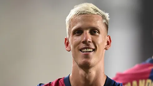 Dani Olmo pelo Barcelona. Foto: Denis Doyle/Getty Images