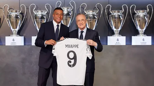 Mbappé é apresentado no Real Madrid, em julho de 2024 (Pedro Castillo/Real Madrid)