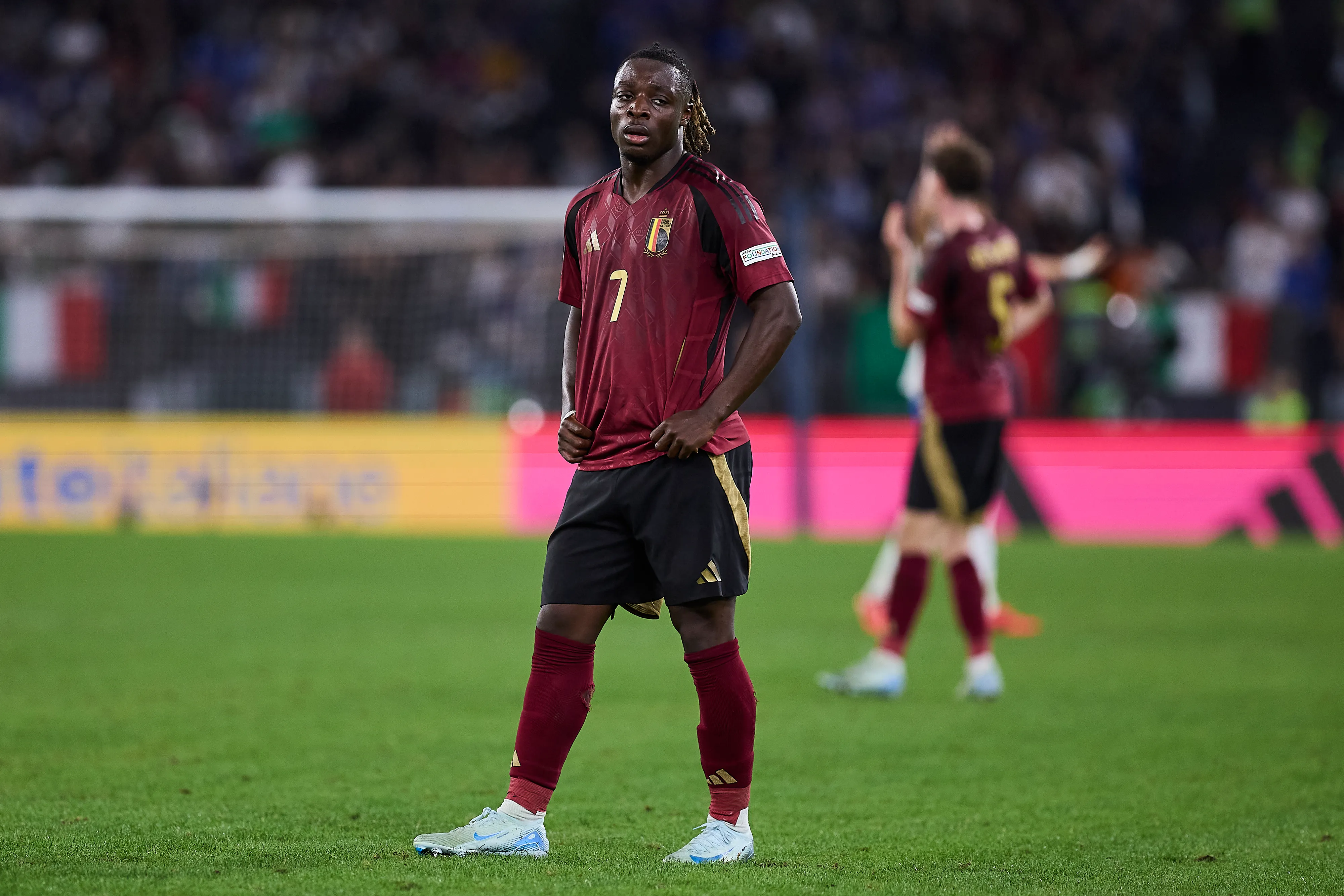 Jeremy Doku, destaque da Bélgica (Foto: Emmanuele Ciancaglini/Getty Images)