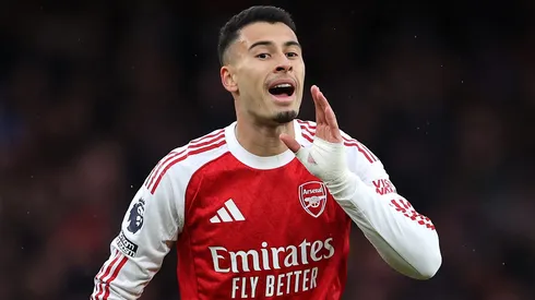 Rodrygo pode chegar ao Arsenal para ocupar a vaga de Gabriel Martinelli na próxima temporada (Foto: Alex Pantling/Getty Images)