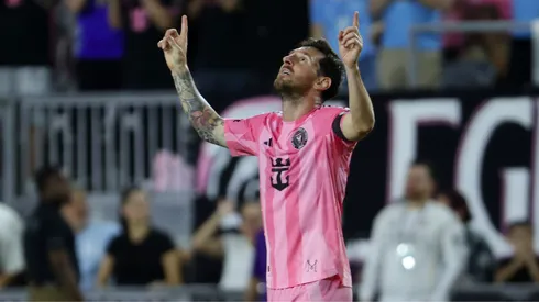 Messi comemorando gol pelo Inter Miami