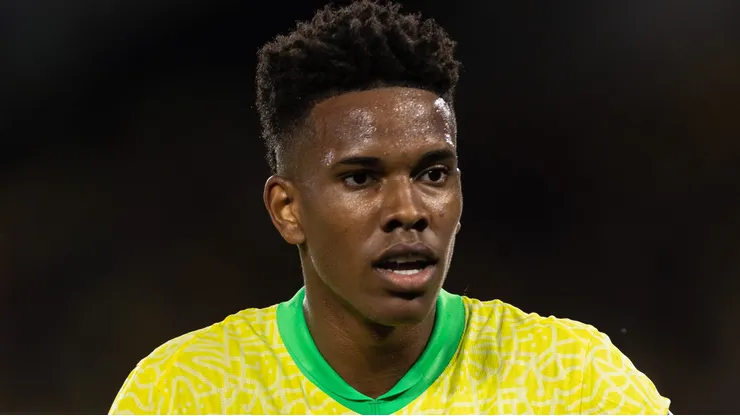 Estêvão marca novamente pelo Brasil. Foto: Ruano Carneiro/Getty Images