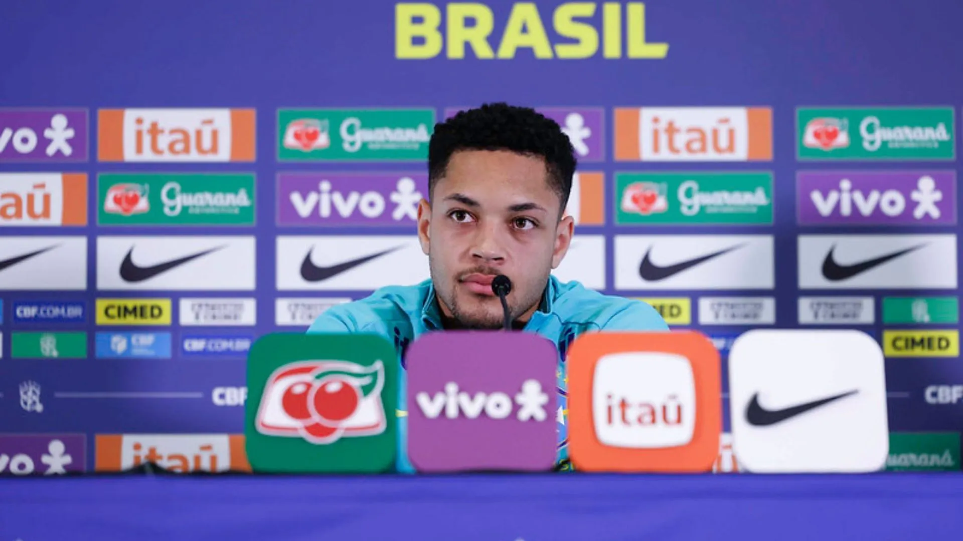 Vitor Roque foi elogiado por Ancelotti (foto: Rafael Ribeiro/CBF)