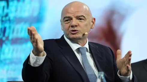 Gianni Infantino, presidente da Fifa, discursa em evento nos EUA - Joe Raedle / Getty Images