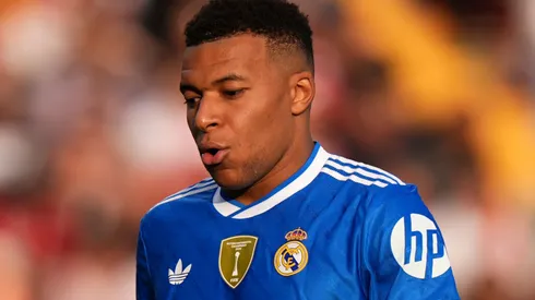 Mbappé em ação durante jogo do Real Madrid