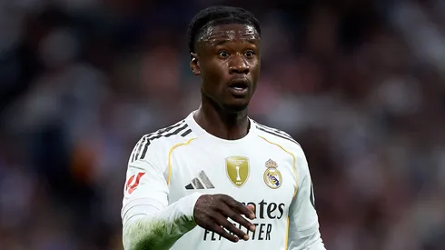 Camavinga em jogo do Real Madrid. (Foto: Angel Martinez/Getty Images)