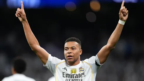 Mbappé comemora gol pelo Real Madrid (Angel Martinez/Getty Images)