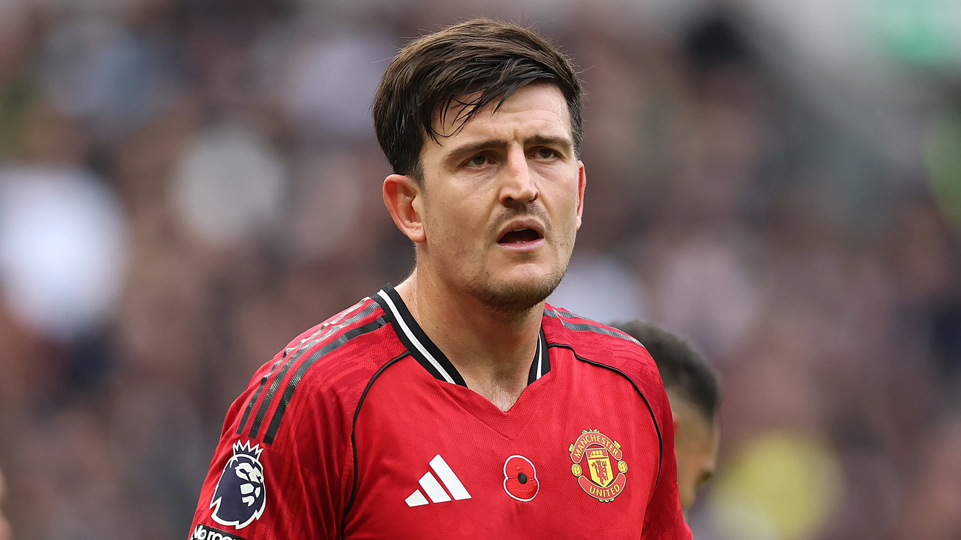 Maguire com cara de indignação