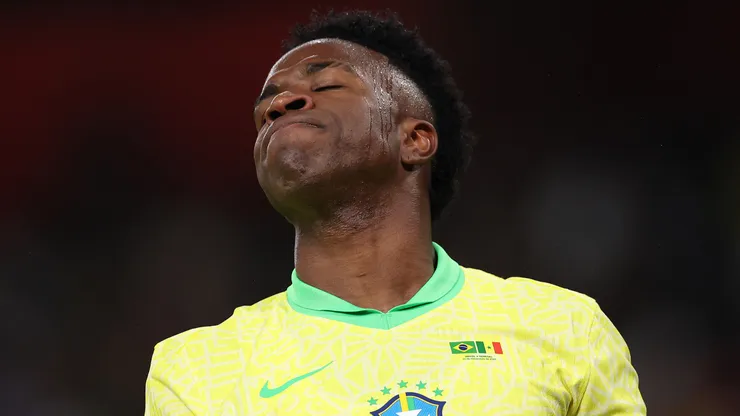 Vinicius Junior pela Seleção Brasileira. (Foto: Ryan Pierse/Getty Images)