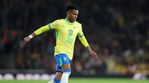 Estêvão em jogo da Seleção Brasileira.