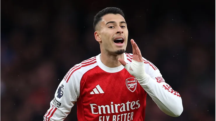 Arsenal bate o martelo e decide vender Gabriel Martinelli para a Arábia Saudita; Clube aguarda propostas. (Foto: Alex Pantling/Getty Images)