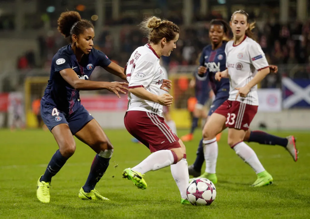PSG e Bayern tem um confronto extremamente equilibrado na Champions Feminina - Foto: Johannes Simon/Getty Images