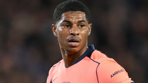 Rashford em campo com o Barcelona (Foto: Stuart Franklin/Getty Images)