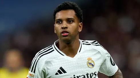 Rodrygo, jogador do Real Madrid, é um dos brasileiros mais valiosos com menos de 50% de tempo de jogo na temporada. Sobre seu futuro, ele é alvo do Liverpool, que está preparando uma oferta (Foto: Angel Martinez/Getty Images)