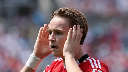 Andreas Schjelderup, do Benfica (Foto: Kevin C. Cox/Getty Images)