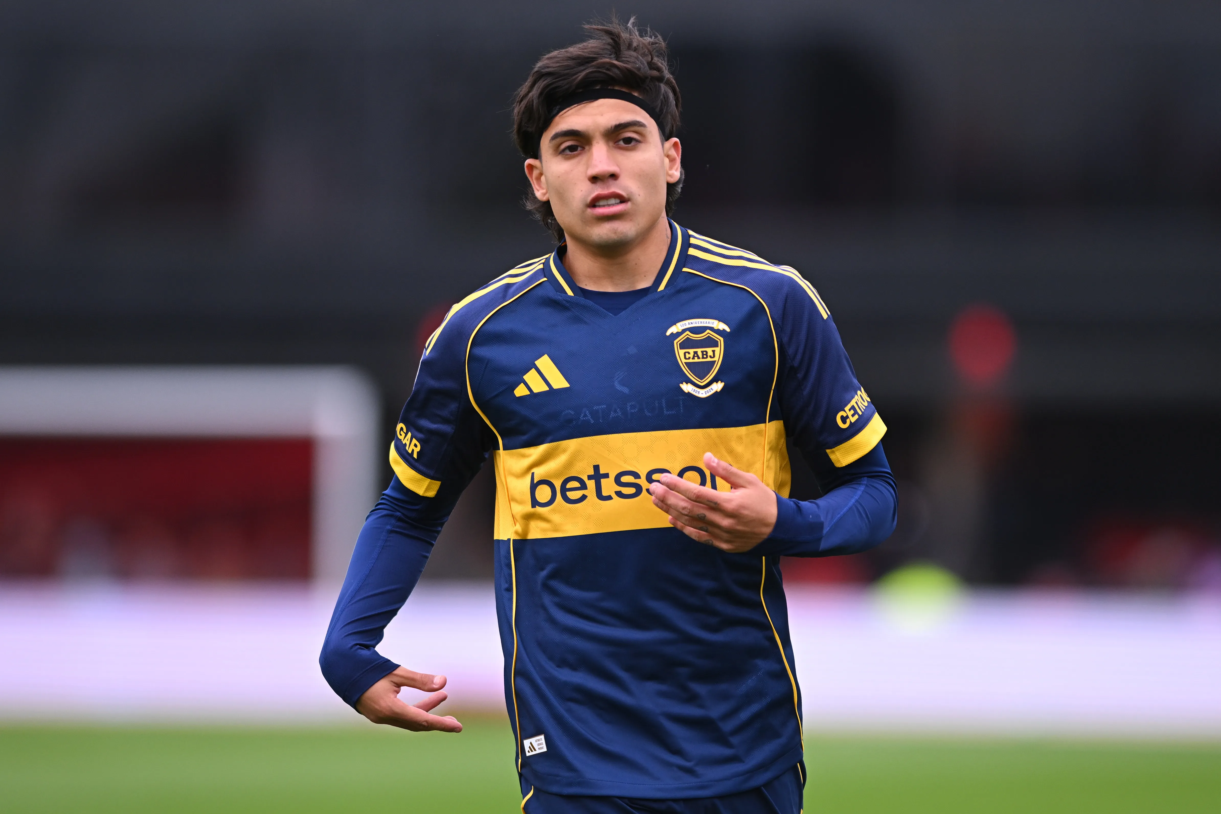 Exequiel Zeballos pelo Boca Juniors. Foto: Rodrigo Valle/Getty Images