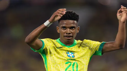 Estêvão em partida da Seleção Brasileira contra o Chile - Ruano Carneiro/Getty Images